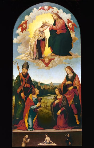 Kroning van de Maagd door Lorenzo di Credi